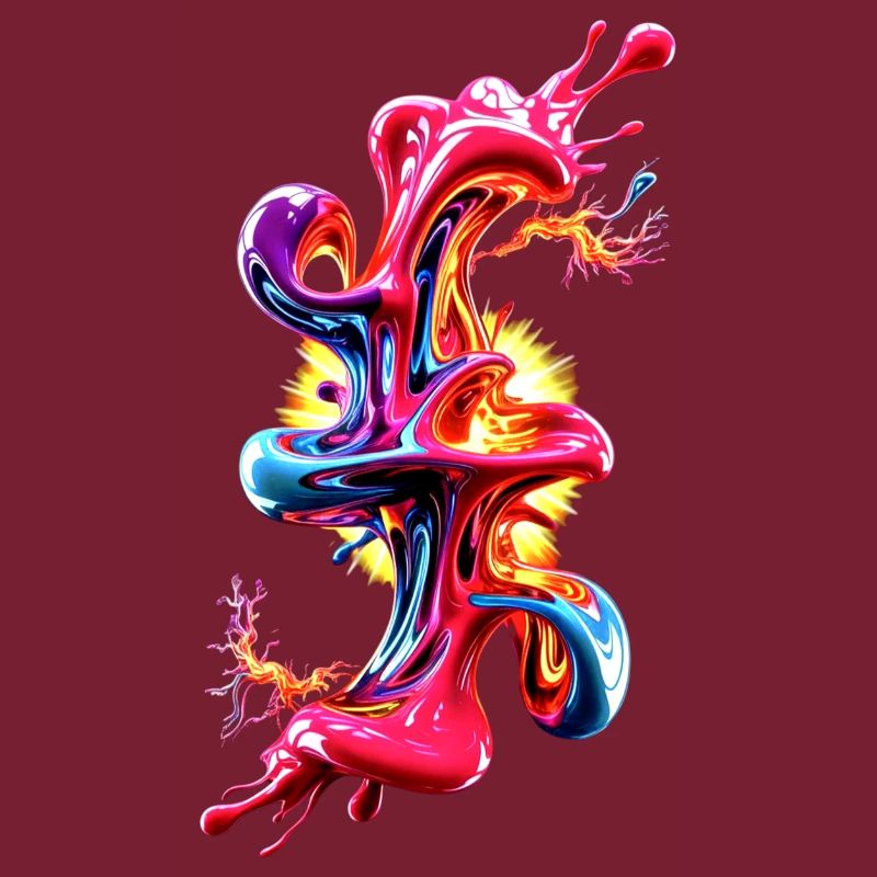 Abstract Liquid Art Fluid