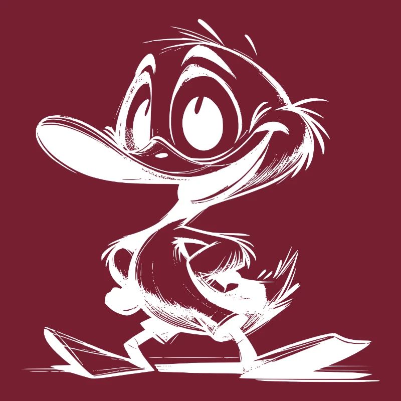Dessin d’un bébé canard avec un énorme bec