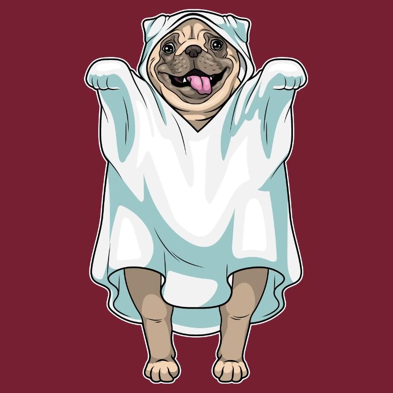 Mops Halloween Geist