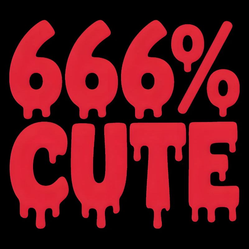 666 % mignon ! Conception de fille gothique satanique