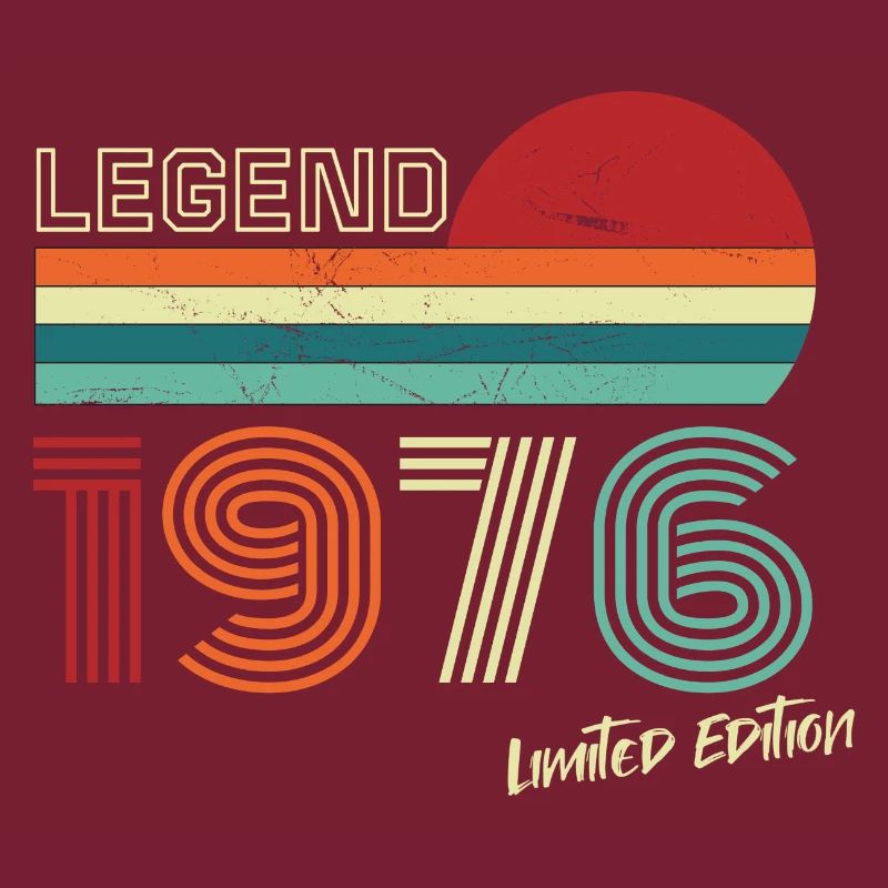 Legend 1976 Geburtstagsshirt Geschenk Jubiläum