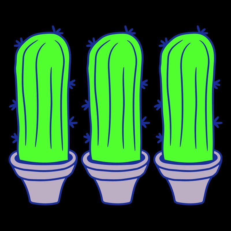 3 petits Cactus Cactus Épines Désert Pot de Fleurs