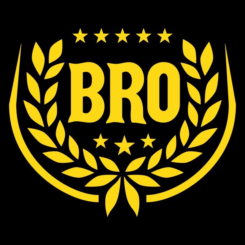Logo du texte de la couronne de bro laurel