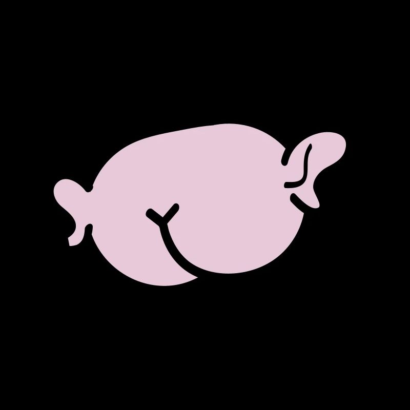 A flying ass with ears.