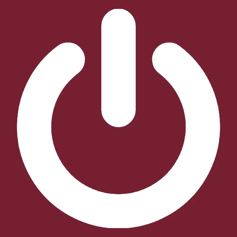 Bouton d'alimentation blanc
