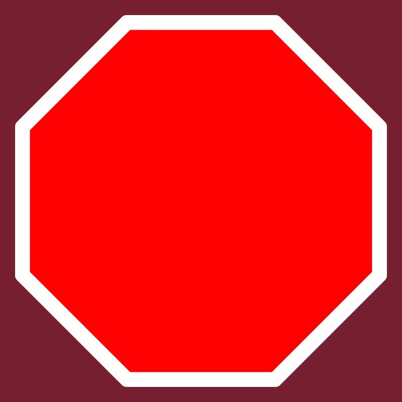 Stop sign template + YOUR TEXT