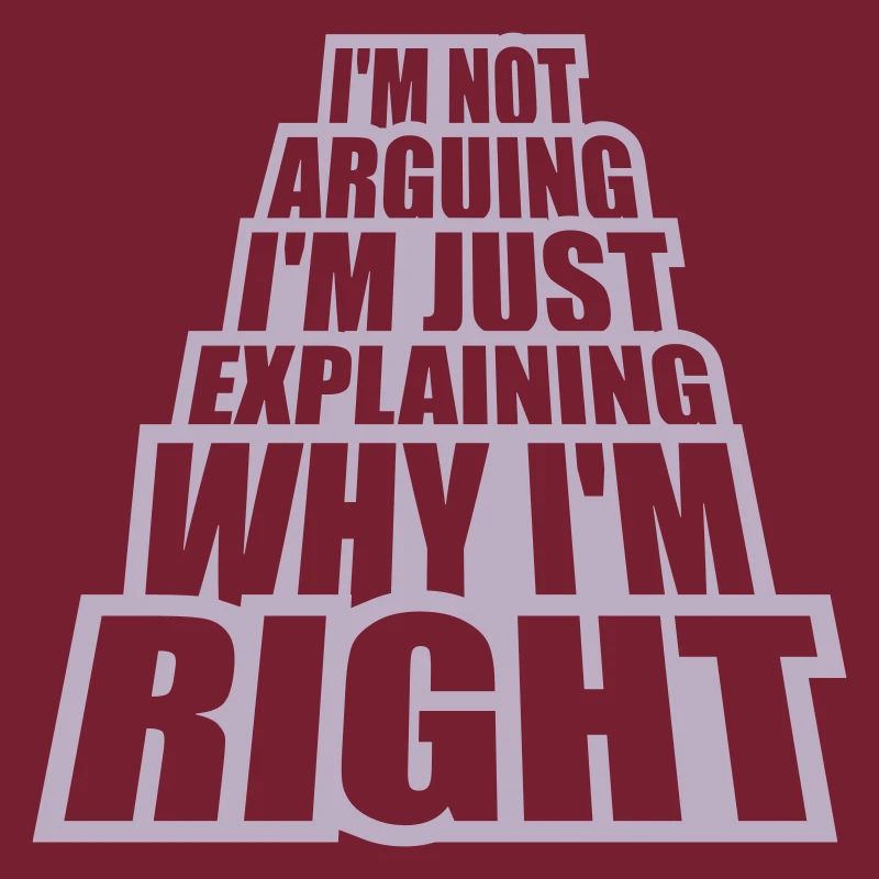 I m not arguing