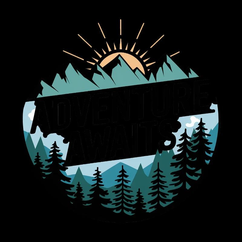 Adventure Awaits – Mountain Panorama