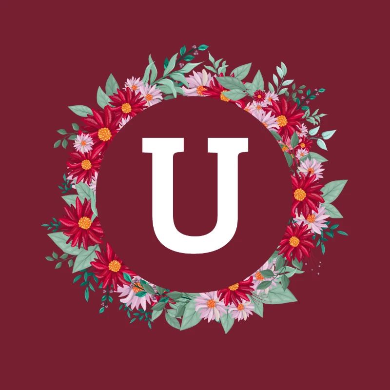 Buchstabe u Blumenkrone