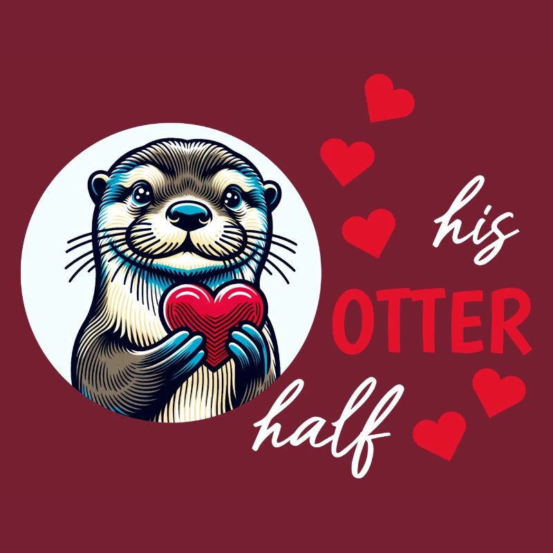 Otter half liebe geschenk