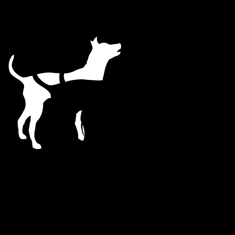 3 chiens silhouette équipe dangereuse équipage amis