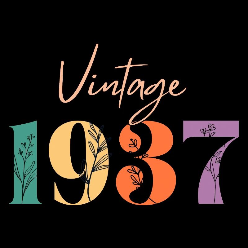 Vintage 1937 florale