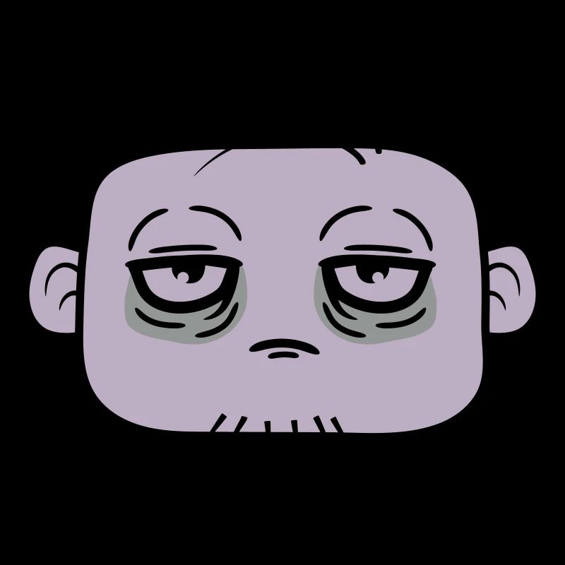Dark circles under the eyes face