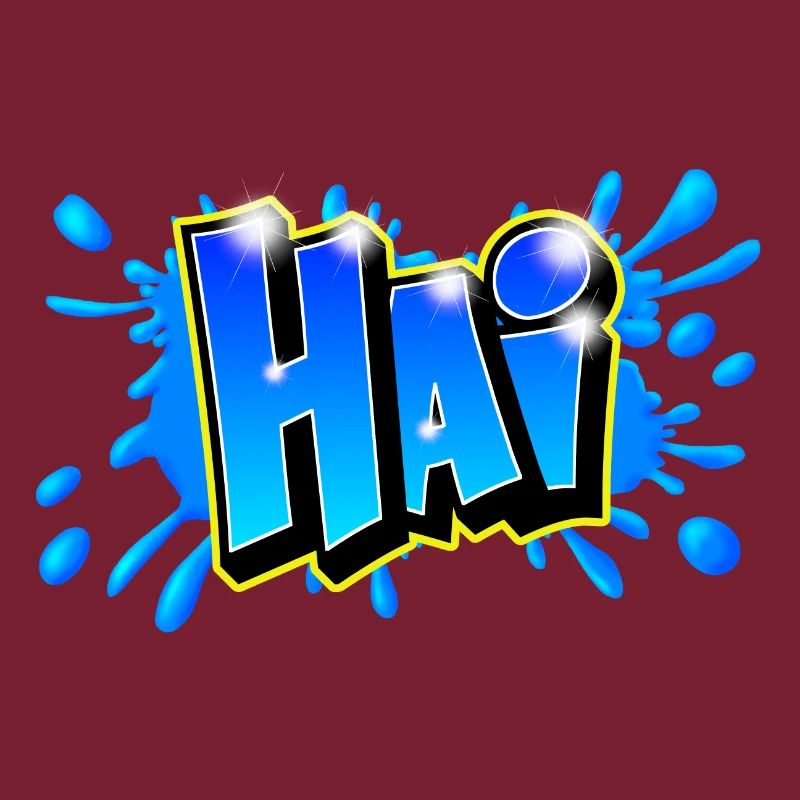 Graffiti name "HAI" Printable any medium!