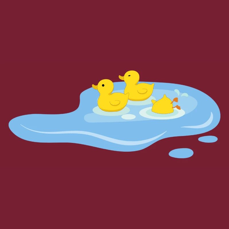 Enten in einem Teich