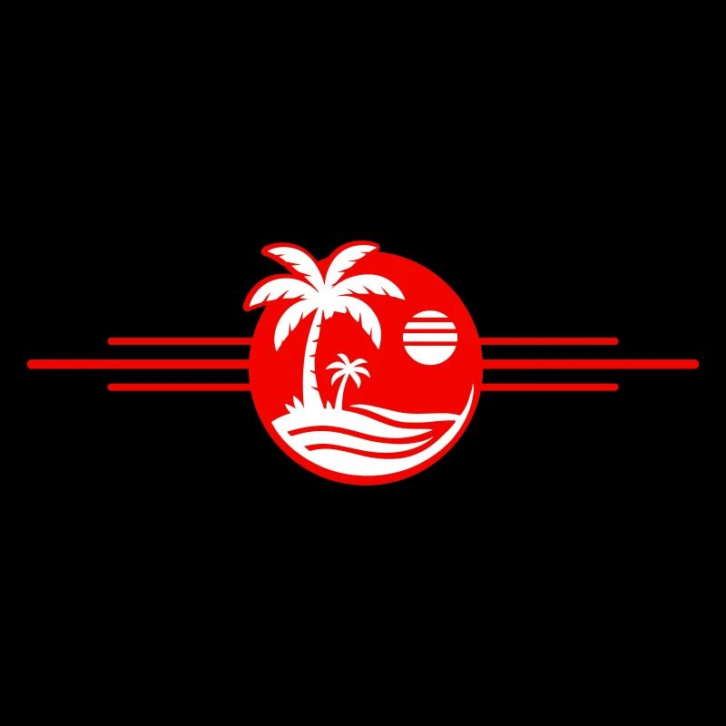 Plage Palmiers Mer