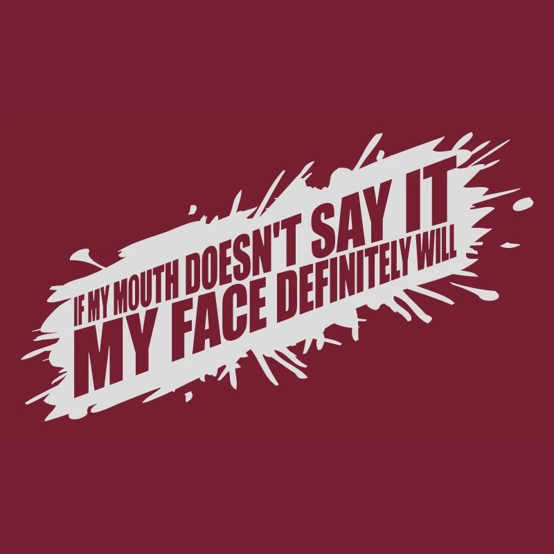 my face definitely will