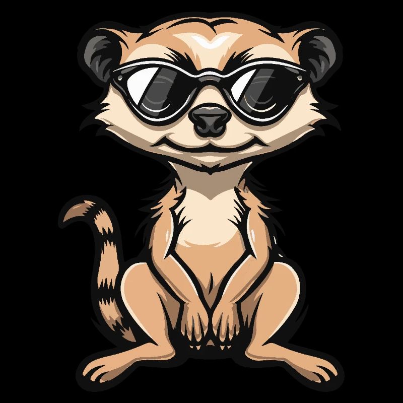 Erdmännchen Cool Comic