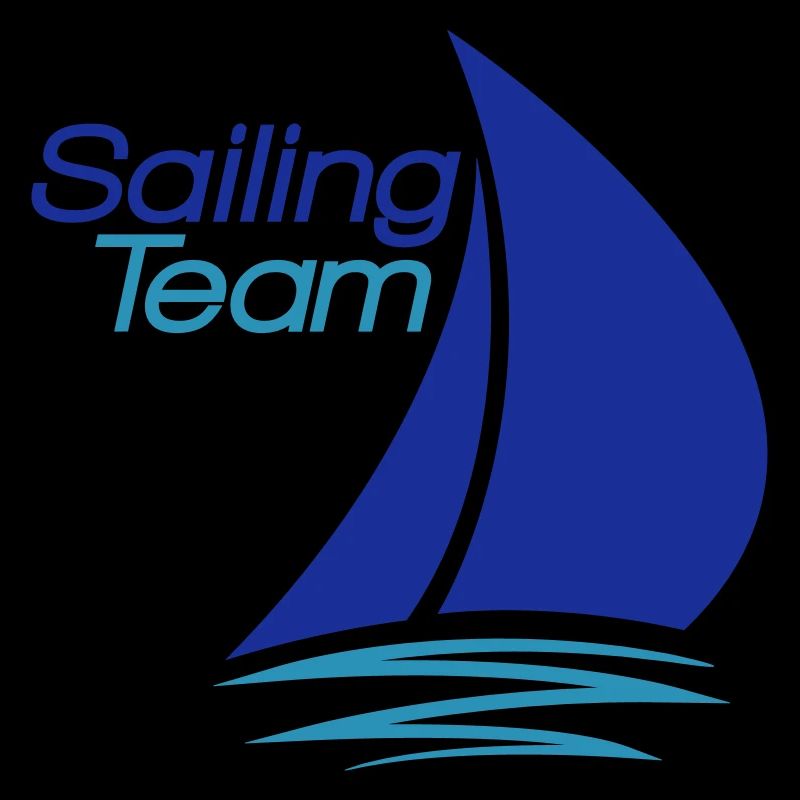 équipe voile conception de logo bateau à voile nav