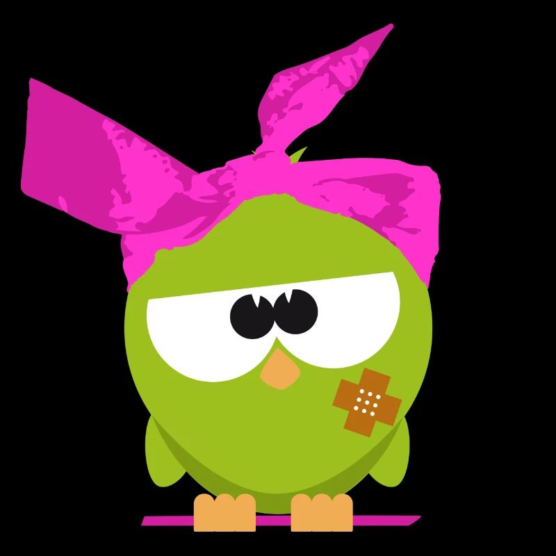 Birdie mit Kopftuch