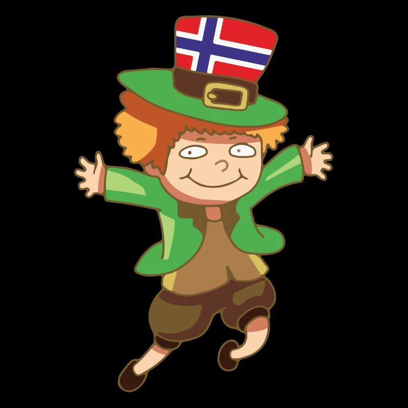 fable Kobold Leprechaun Drapeau Norvège Cadeau