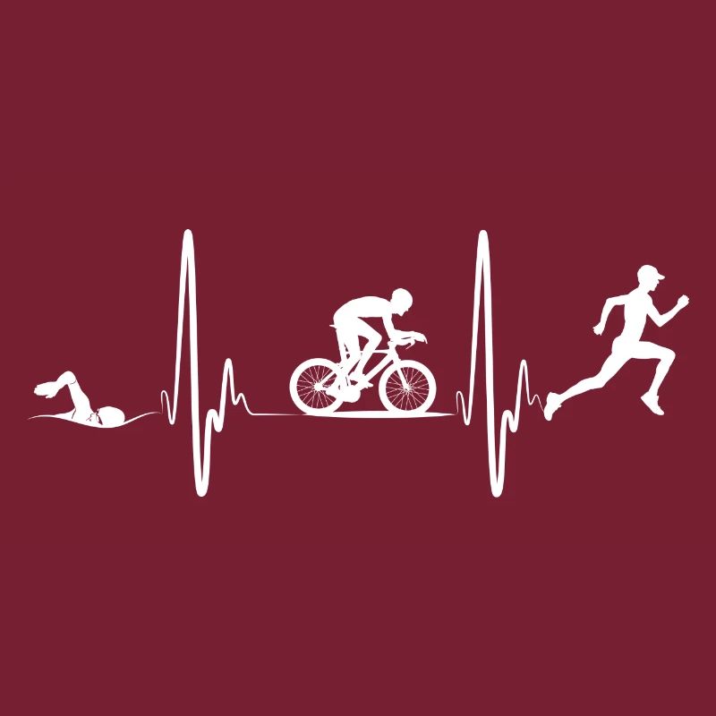 Triathlon Tshirt Geschenk Evolution Männer