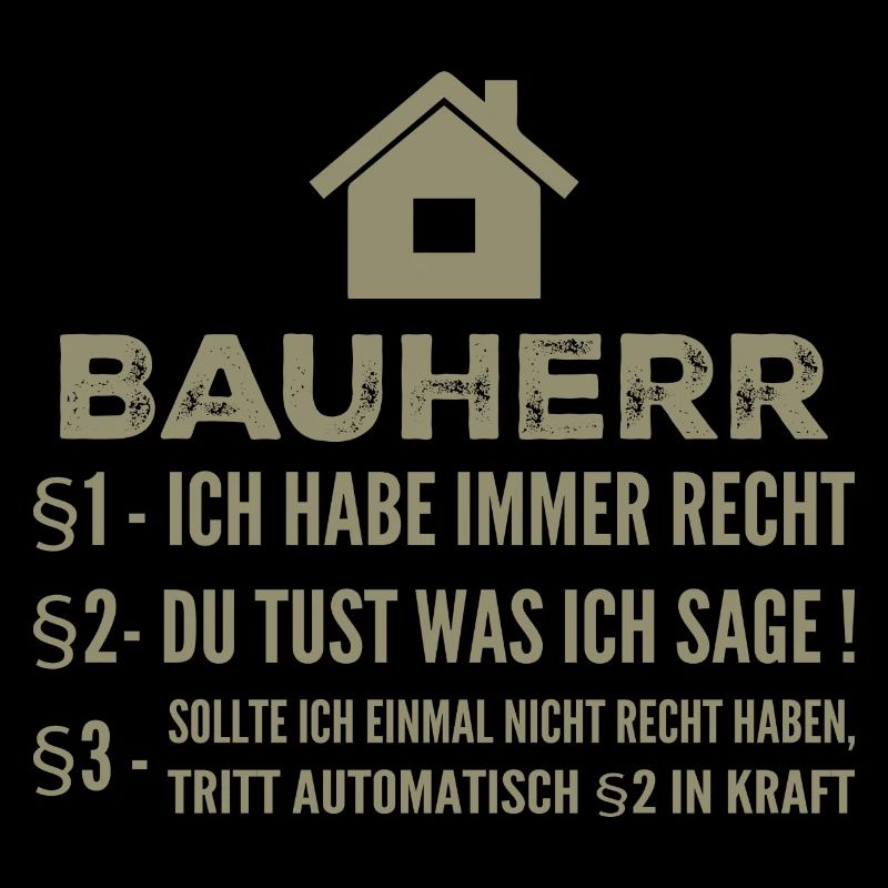 Builder House Construction Site Funny Gift