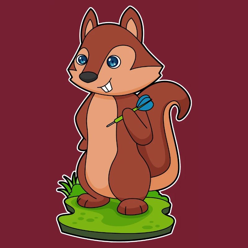 Eichhörnchen Dart Dartpfeil