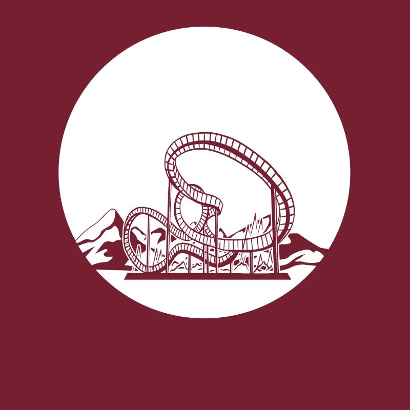 Achterbahn Mit Bergen