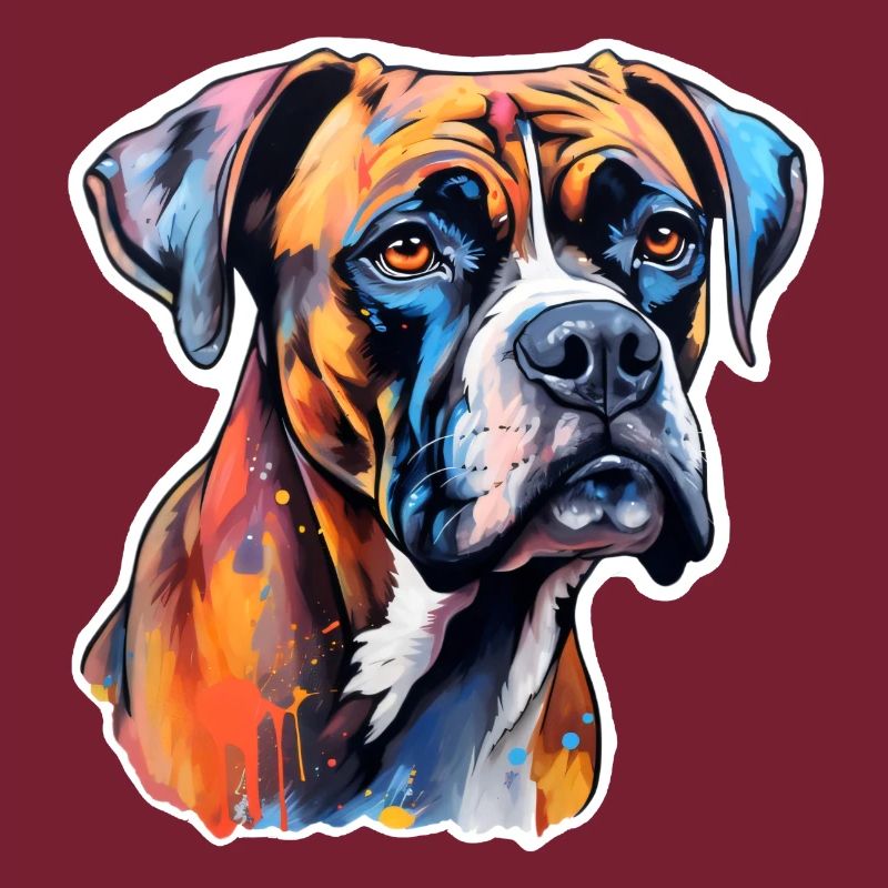 Boxer Head Psychedelic
