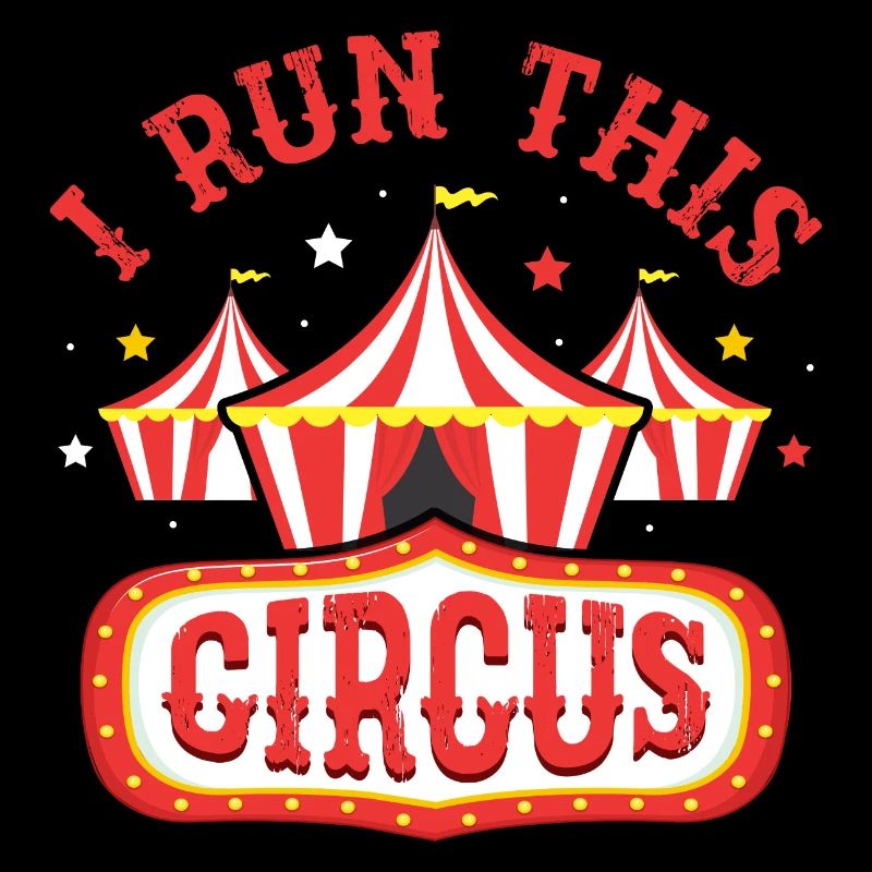 Je dirige ces numéros de fête à thème de costume de cirque