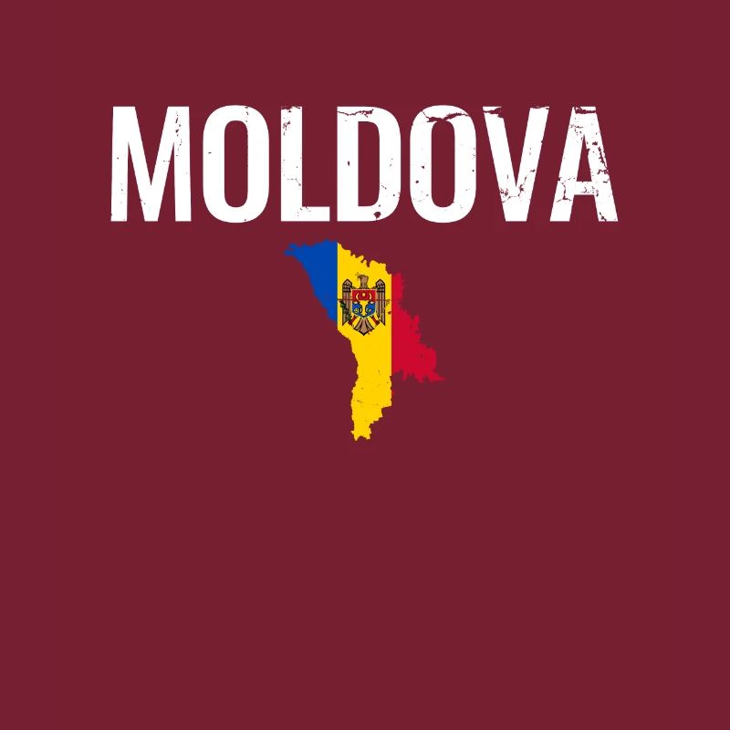 Vltava Vintage Carte Drapeau moldave Moldave