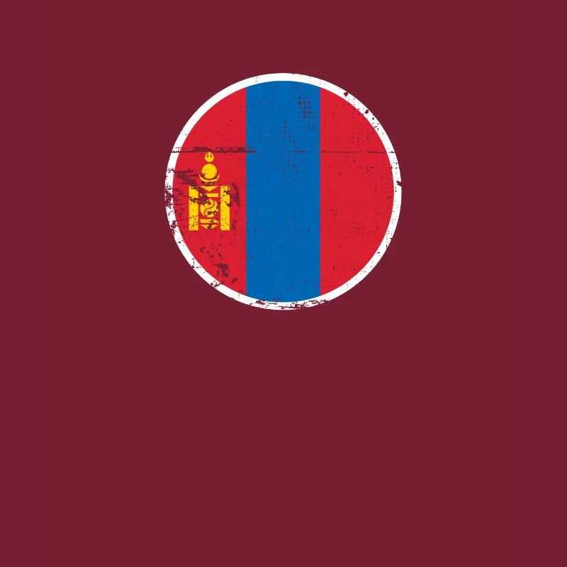 Mongolia Vintage Mongolian Flag Mongol