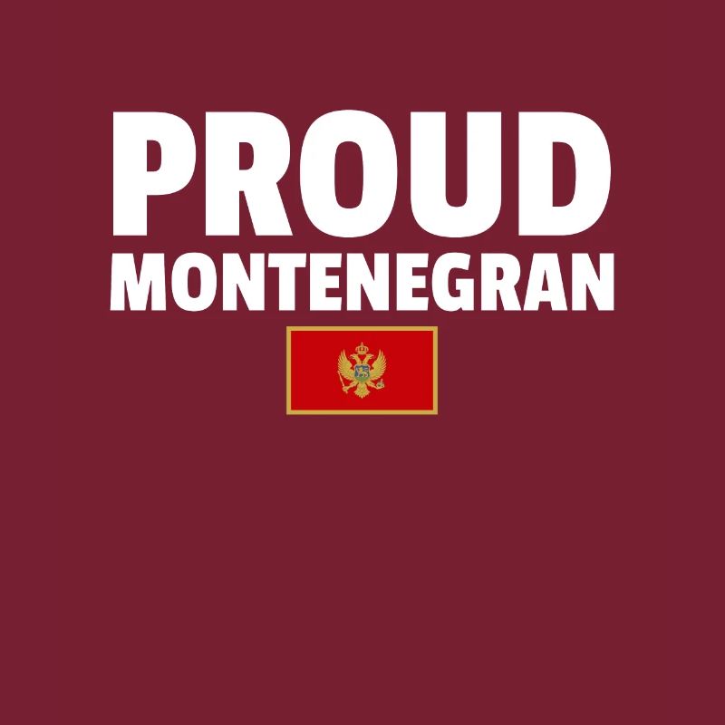 Fier drapeau monténégrin monténégrin