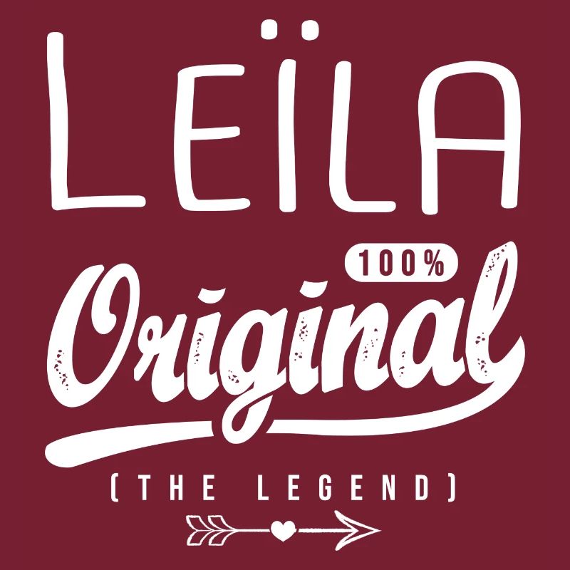 Leïla ORIGINAL personalized Arabic name Leïla