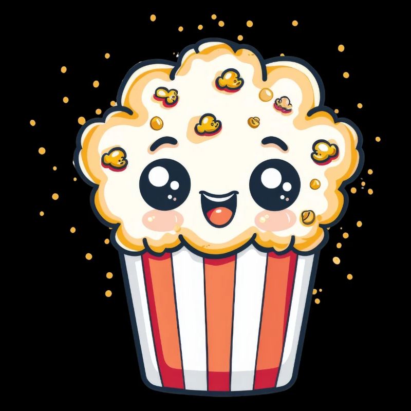 Mignon personnage de pop-corn
