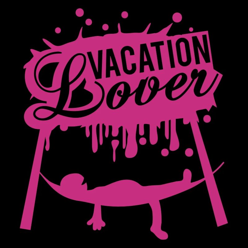 Vacation Lover Graffiti Hammock Sleeping Saying