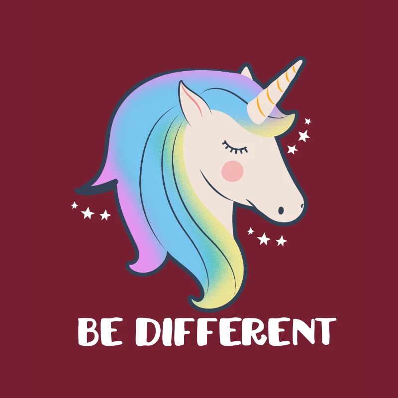 Sei ein anderes Einhorn