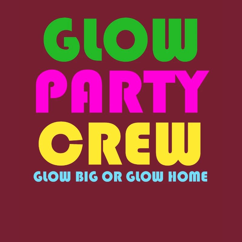 Lustiges Retro Glühen-Party-Crew-Glühen-großes oder Glühen-Haus