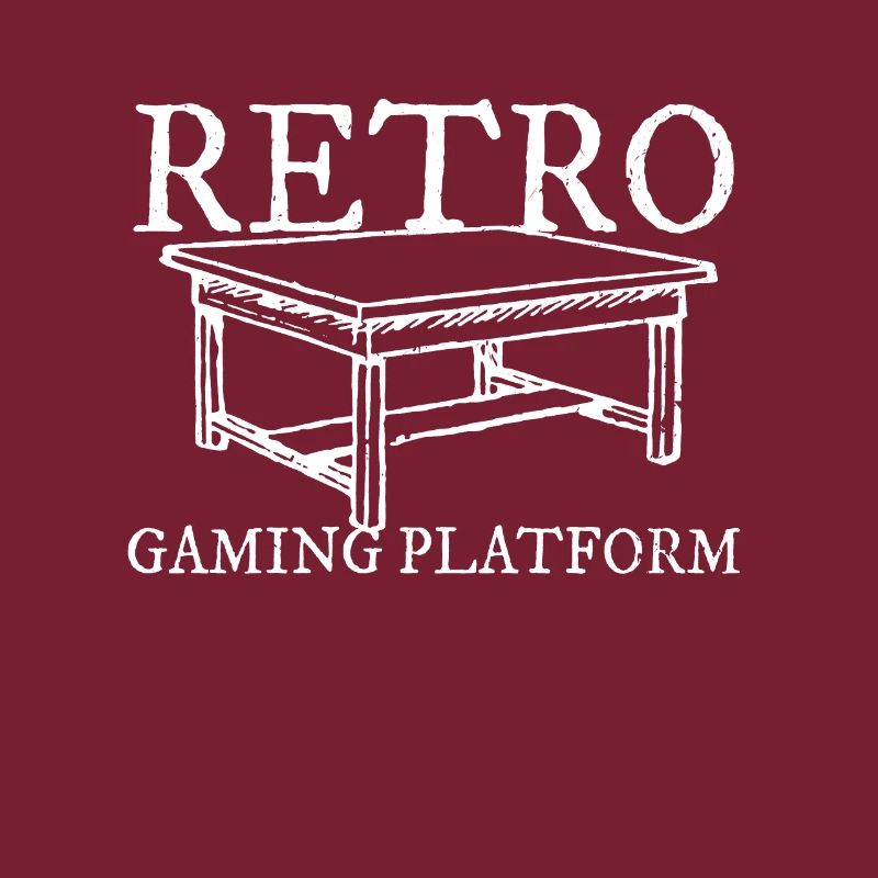 Retro Gaming Plattform - Brettspiele Geschenk