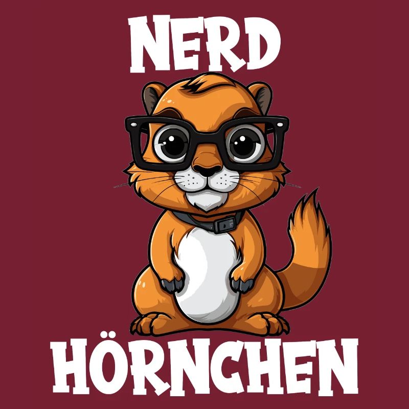 Nerdhörnchen Junge Jungen Erdhörnchen Nerdy Nerd