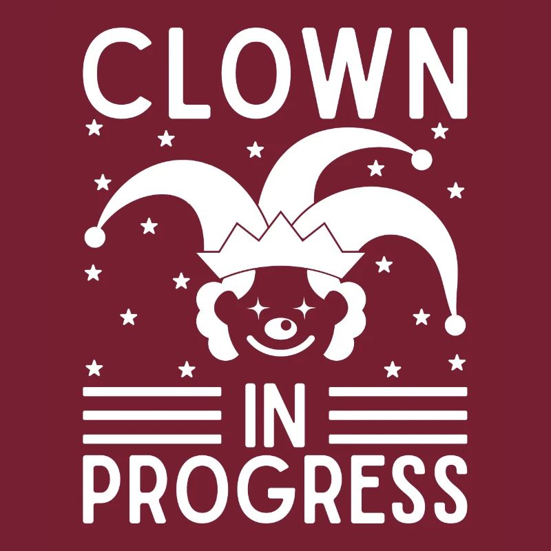 Cirque Graphique Clown En Progrès Artiste De Cirque