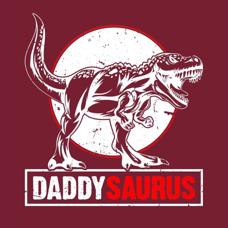 Daddy Saurus T-Rex Dinosaur Men Father's Day