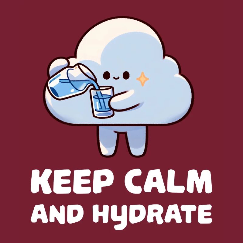 keep calm and hydrate