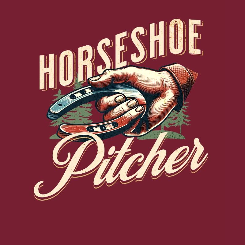 Horseshoe Throwing Horseshoe Pitching