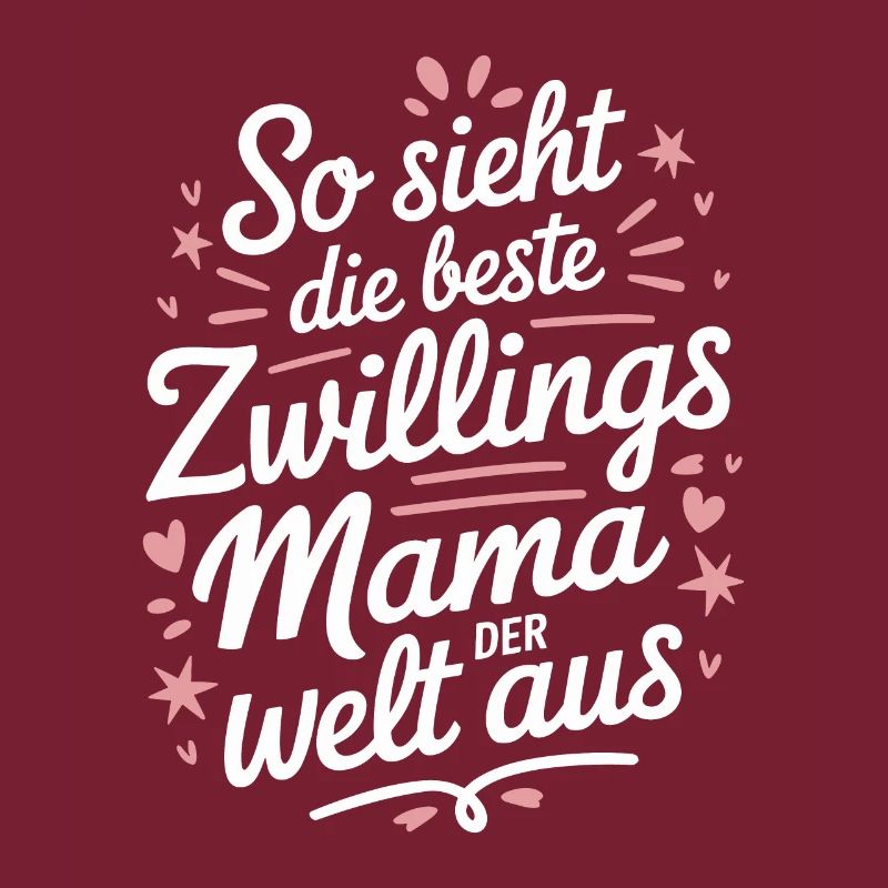 Zwillingsmama Zwillings Mutter Zwillinge Mama