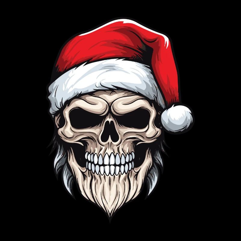 Weihnachtsmann Totenkopf