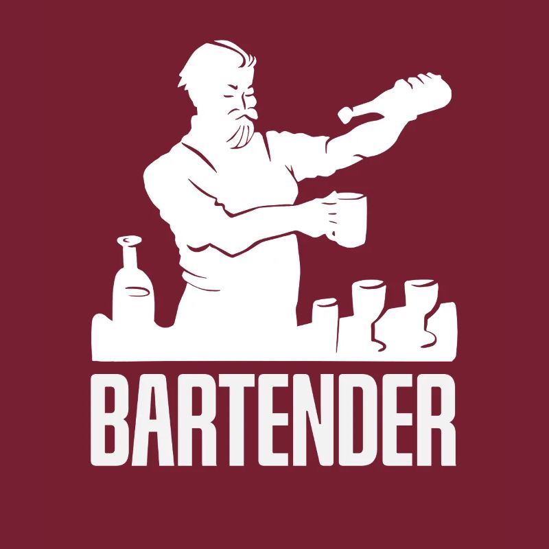 Bartender Artful Silhouette Motif