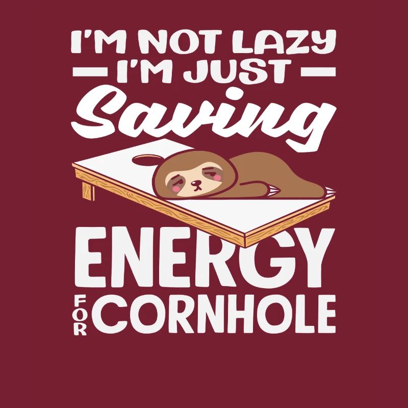 Cornhole Player Energy Saving Funny Sloth