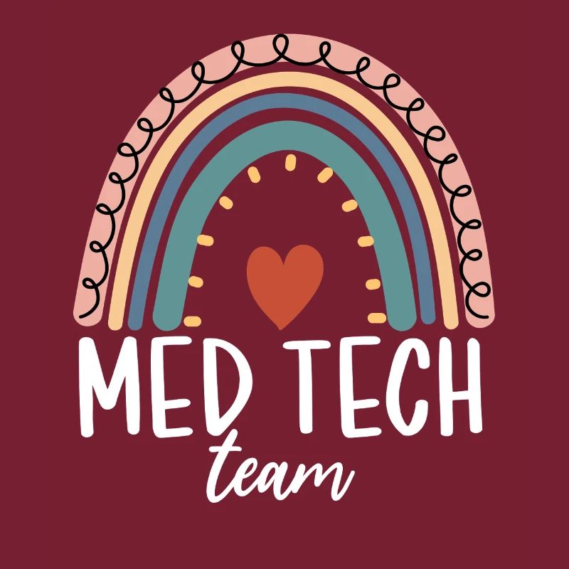 Med Tech Team Boho Rainbow Lustiges medizinisches Labor